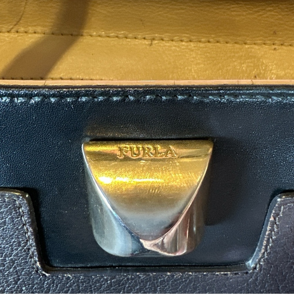 Furla Cortina Tri-Color Colorblock Shoulder/Tote Bag - Picture 16 of 17